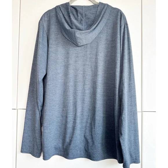 Patagonia Capilene Cool Daily Hoodie Mens Large Long Sleeve Blue Outdoor Hiking - Picture 3 of 6